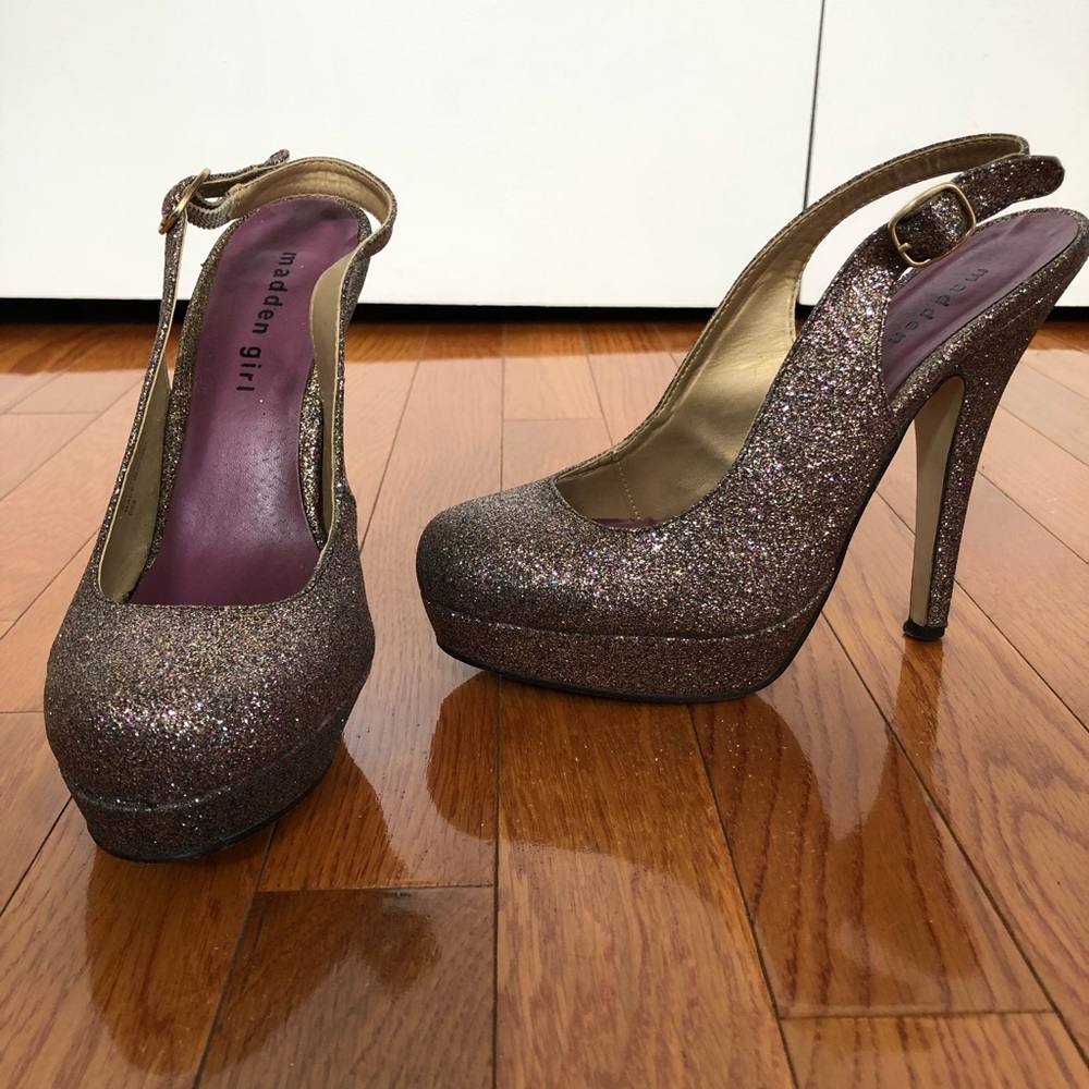 Purple Glitter Heels